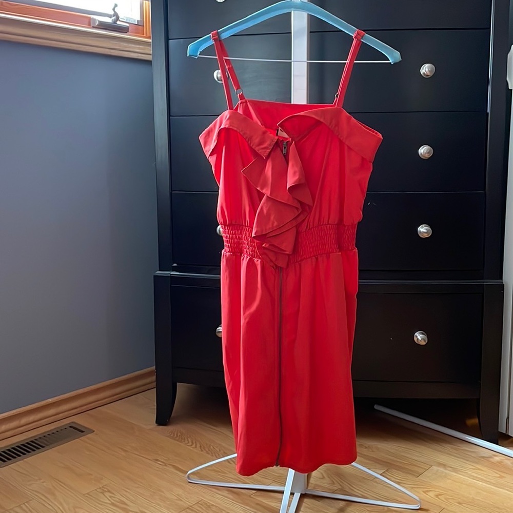 Adorable Front Zipper Dress Sz Large